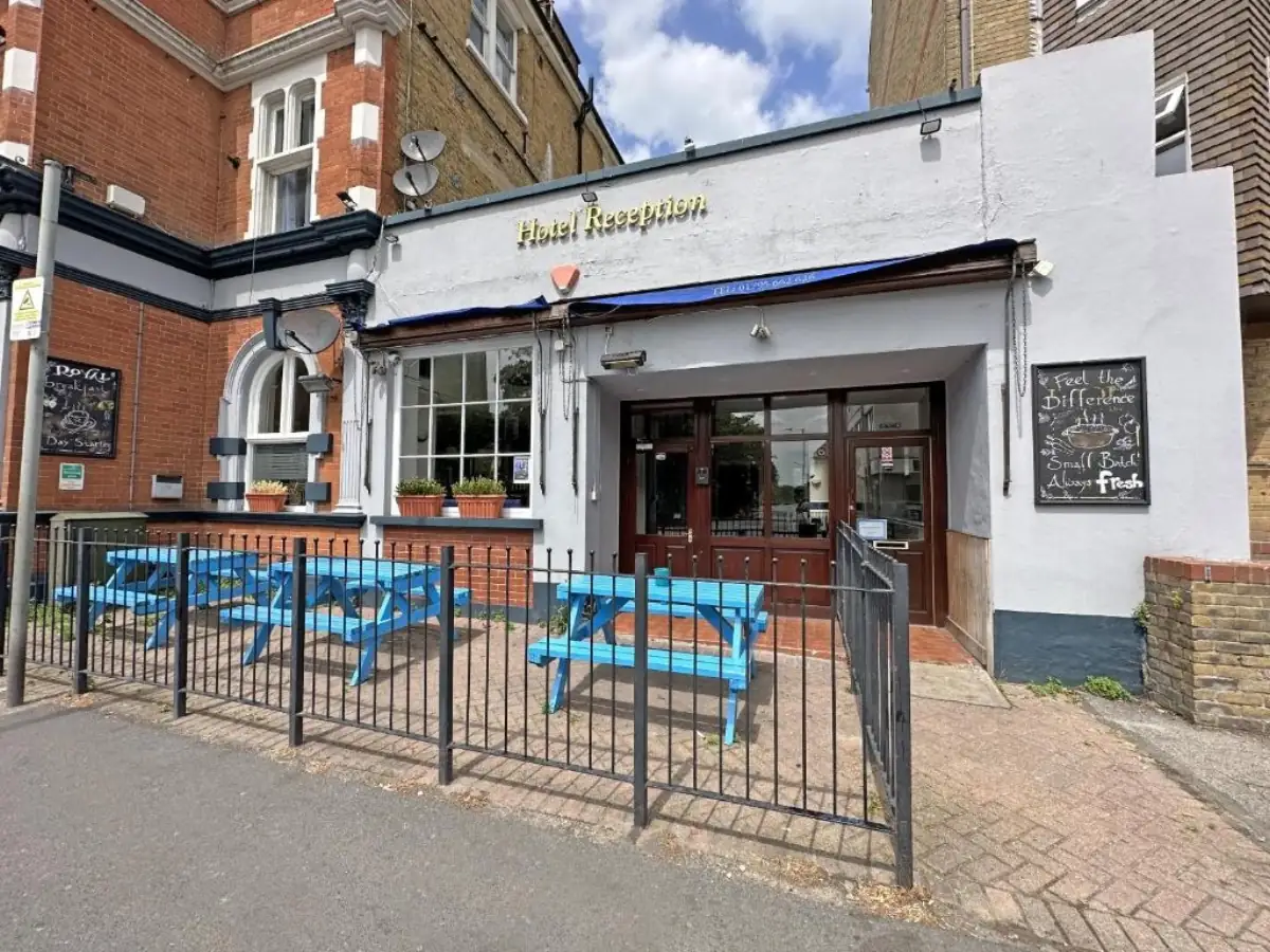 Royal Hotel Sheerness reception entrance on The Broadway